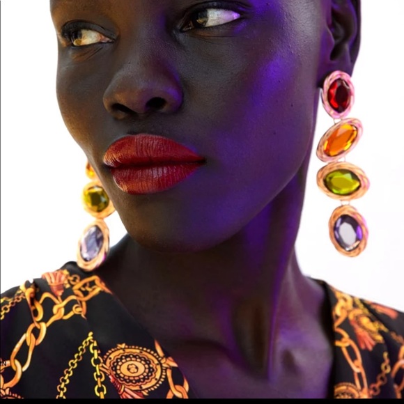 bdecked & bdazzled Jewelry - Crystal statement luxury multi color earrings NWT